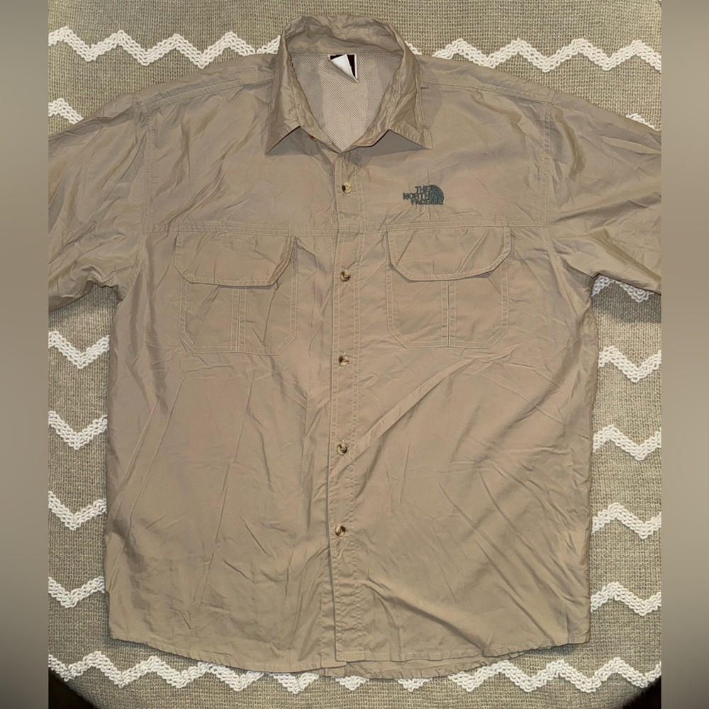 The North Face Men's Tan‎ pocket button Shirt